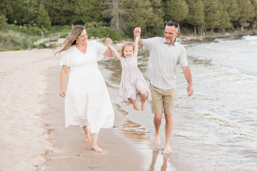 Door County WI Family Session at Whitefish Dunes State Park