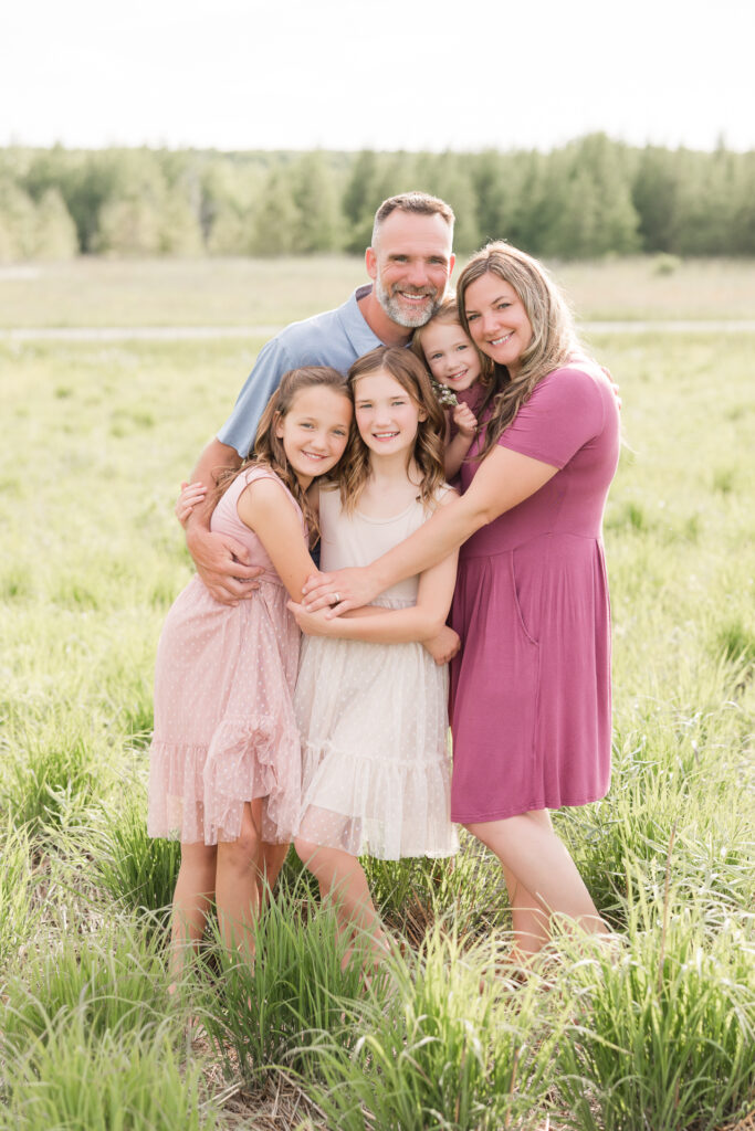 Door County WI Family Session at Oak Road Nature Preserve