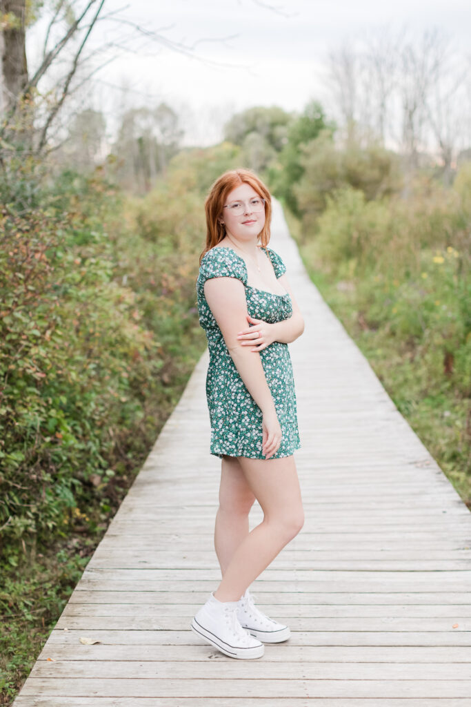 Grafton WI Senior Session at Lion's Den Gorge Nature Preserve