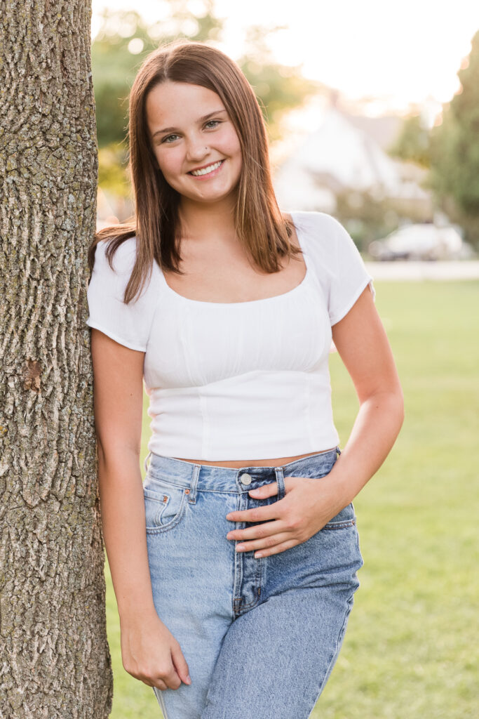 Cedarburg WI Senior Session at Cedar Creek Park