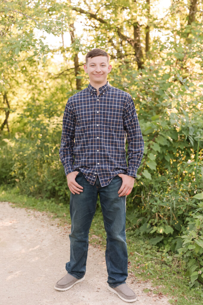 Grafton WI Senior Session at Lion's Den Gorge Nature Preserve