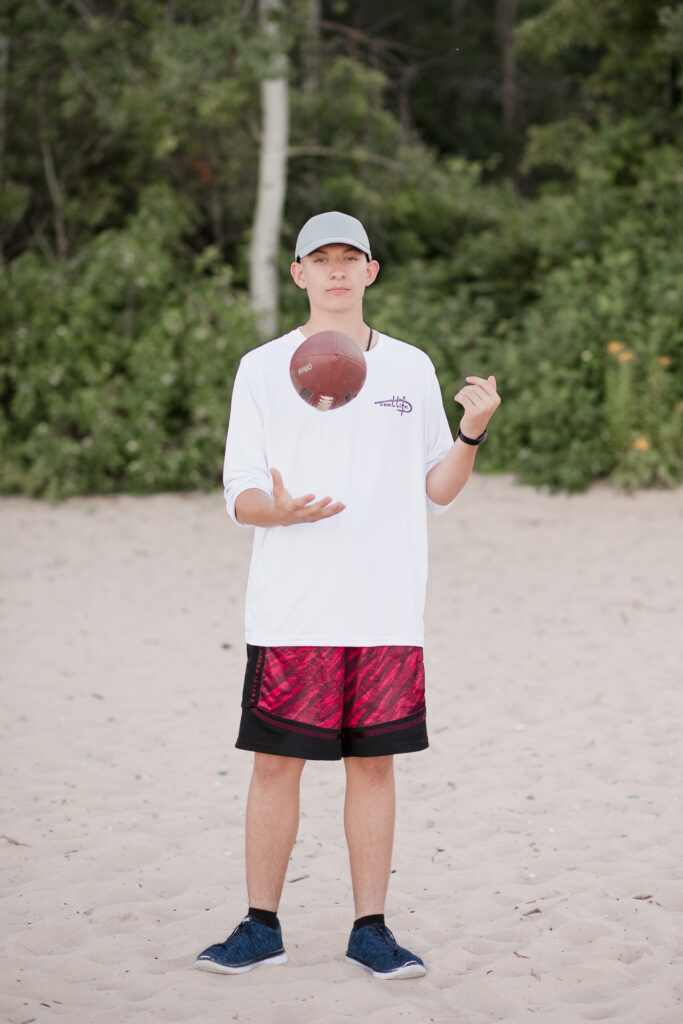 Port Washington WI Senior Session at South Beach in Port Washington