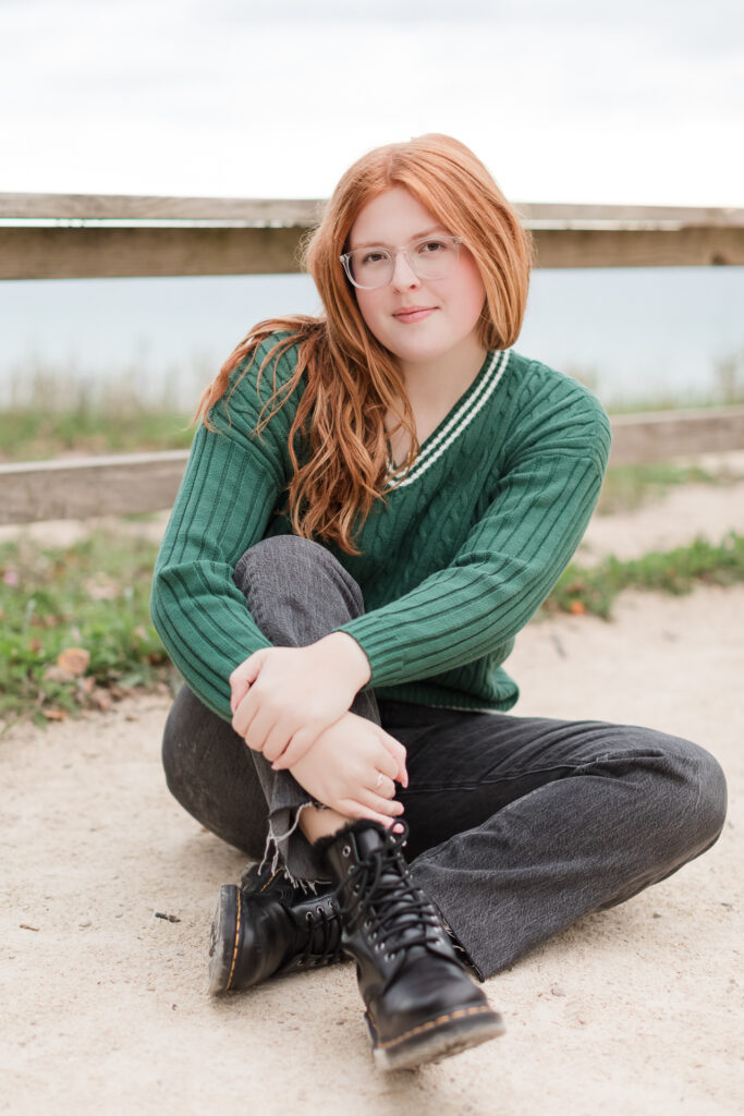 Grafton WI Senior Session at Lion's Den Gorge Nature Preserve