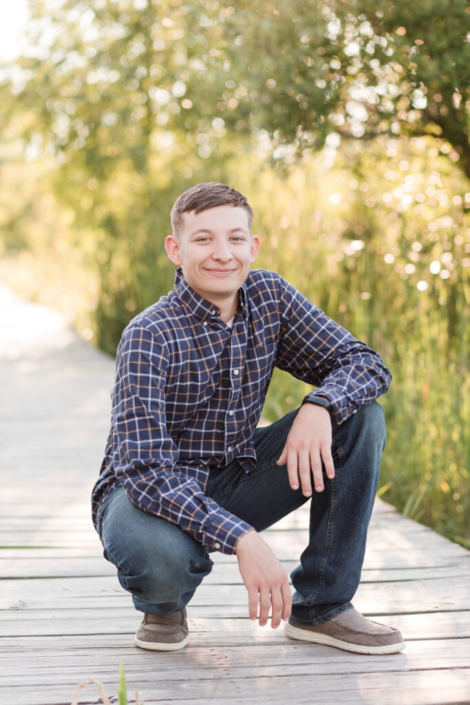 Grafton WI Senior Session at Lion's Den Gorge Nature Preserve