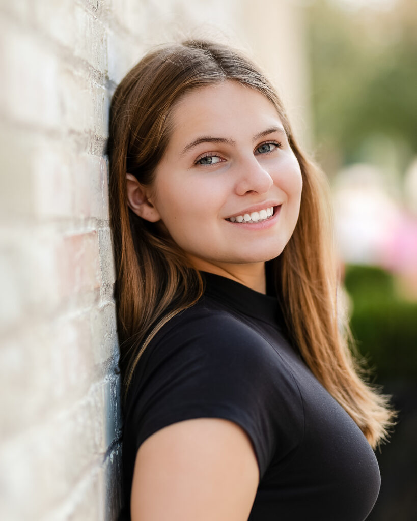 Port Washington WI Senior Session in Downtown Port Washington